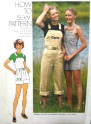 7329 EZ 1976 JUMPSUIT LENGTHS,EMBROIDERY PATTERN 12,14